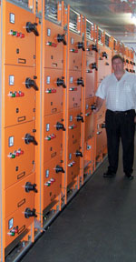 Interior view of CHI equipped MCC container